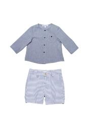  Stripe Shorts Set.