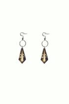  Etched Coffee Earrings
