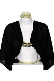  Jeweled Scarf Black