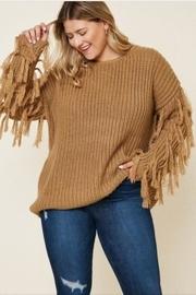  Mocha Fringe Sweater