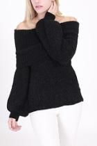  Chenille Black Sweater