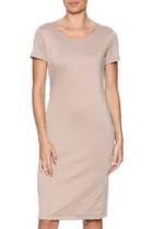  Khaki Solid Dress