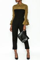  Contrast Shirt Jumpsuit