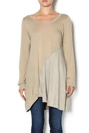  Camel Asymmetrical Tunic
