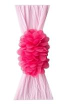  Pink Chiffon Floral Headband