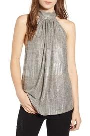  Metallic Tie-neck Top
