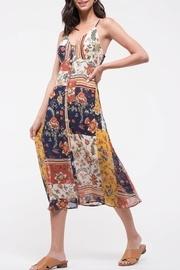  Patchwork Floral Dress