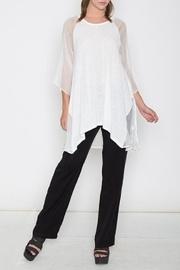  Flowey Chiffon-trim Tunic
