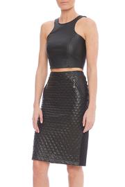  Leatherette Crop Top
