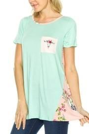  Floral Skull Detail Top