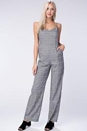  Grey Plaid Jumpsuit