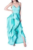  Mint Ruffle Gown
