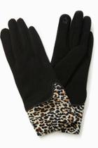  Velvet Leopard Layered Gloves