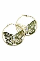  Gold Butterfly Earrings