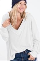  Thermal Waffle V-neck