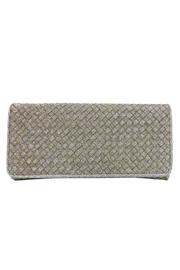  Woven Nizza Fabric Flap Clutch