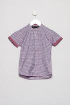  Mandarin Collar Button Down