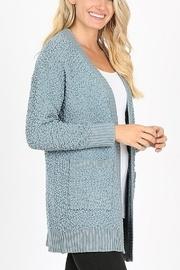  Long Sleeve Popcorn Sweater
