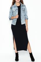  Navy Ribbed Dress