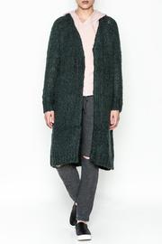  Long Green Cardigan
