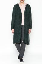  Long Green Cardigan