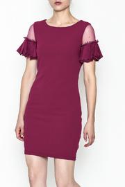  Mesh Shoulder Dress
