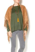  Laser Cut Suede Shawl