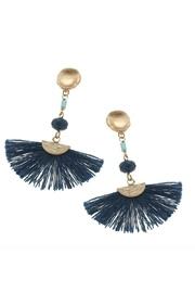  Teal Fan Earrings