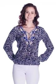  Beaded Silk Blouse