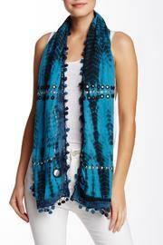 Blue Tie Dye Scarf