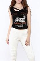  Graphic Motorcycle Tank Top