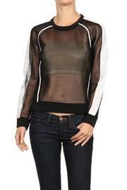  Mesh Long Sleeve Top