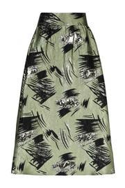  High Waist Print Skirt