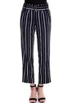  Striped Buttoned Pants