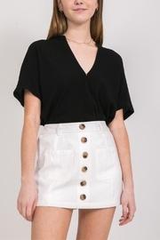  White Button-up Skort