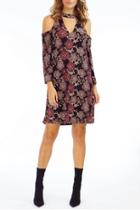  Rust Floral-print Dress