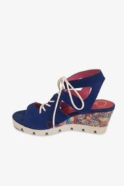  Blue Wedge Sandal
