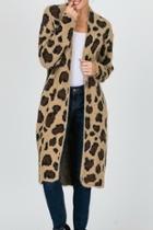 Leopard Sweater Cardigan