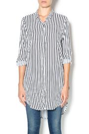  Striped Collared Tunic