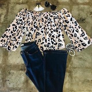  Pink Leopard Top