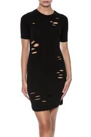 Distressed Short Sleeve Dress