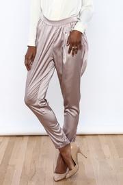  Rose Gold Satin Pants