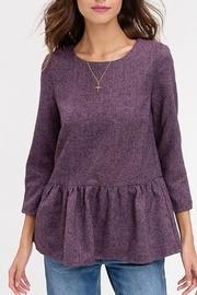  Plum Peplum Top