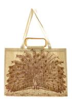  Peacock Jute Tote