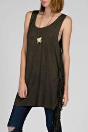  Fringe Suede Tunic