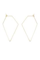  Polygon Shape Brass-earrings