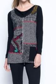  Cowl Neck Combo Top