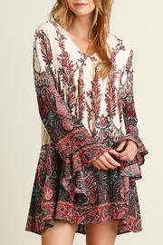  Richly Printed Dress
