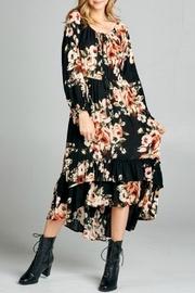  Tiered Floral Dress
