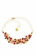  Red Gold Woven Necklace